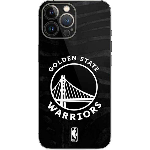 NBA Golden State Warriors Black Animal Print iPhone 13 Pro Max Skin