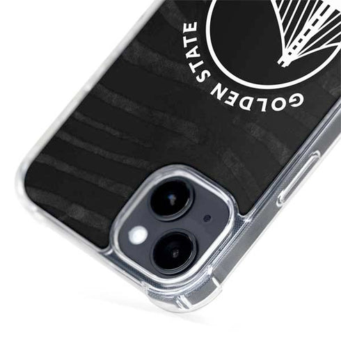 NBA Golden State Warriors Black Animal Print iPhone 14 MagSafe Case