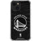 NBA Golden State Warriors Black Animal Print iPhone 14 Plus Clear Case
