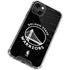 NBA Golden State Warriors Black Animal Print iPhone 14 Plus Clear Case