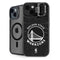 NBA Golden State Warriors Black Animal Print iPhone 14 Plus Kickstand Case