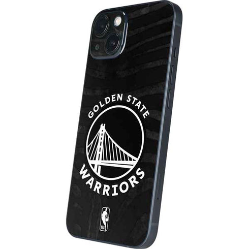 NBA Golden State Warriors Black Animal Print iPhone 14 Plus Skin