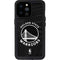 NBA Golden State Warriors Black Animal Print iPhone 14 Pro Max Waterproof Case