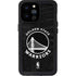 NBA Golden State Warriors Black Animal Print iPhone 14 Pro Max Waterproof Case