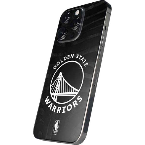 NBA Golden State Warriors Black Animal Print iPhone 14 Pro Skin