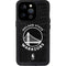 NBA Golden State Warriors Black Animal Print iPhone 14 Pro Waterproof Case