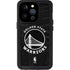 NBA Golden State Warriors Black Animal Print iPhone 14 Pro Waterproof Case