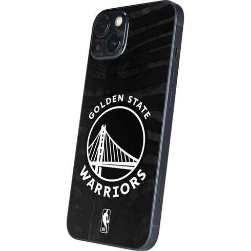 NBA Golden State Warriors Black Animal Print iPhone 14 Skin
