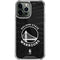 NBA Golden State Warriors Black Animal Print iPhone 15 Pro Max Clear Case