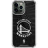 NBA Golden State Warriors Black Animal Print iPhone 15 Pro Max Clear Case