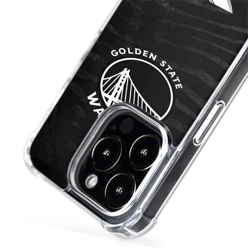 NBA Golden State Warriors Black Animal Print iPhone 15 Pro Max MagSafe Case