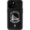 NBA Golden State Warriors Black Animal Print iPhone 15 Waterproof Case