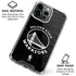 NBA Golden State Warriors Black Animal Print iPhone 16 Pro Clear Case
