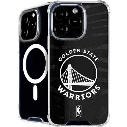 NBA Golden State Warriors Black Animal Print iPhone 16 Pro MagSafe Case