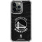 NBA Golden State Warriors Black Animal Print iPhone 16 Pro Max Clear Case
