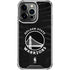 NBA Golden State Warriors Black Animal Print iPhone 16 Pro Max Clear Case