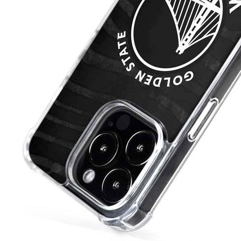 NBA Golden State Warriors Black Animal Print iPhone 16 Pro Max MagSafe Case