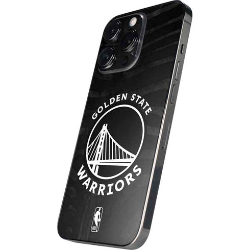 NBA Golden State Warriors Black Animal Print iPhone 16 Pro Max Skin