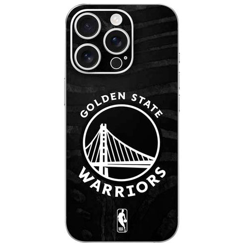 NBA Golden State Warriors Black Animal Print iPhone 16 Pro Skin