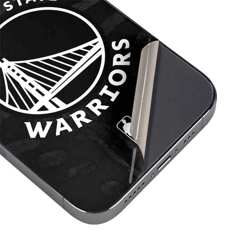 NBA Golden State Warriors Black Animal Print iPhone 16 Pro Skin