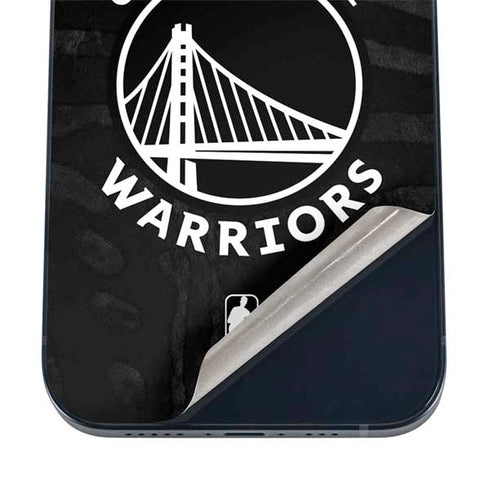 NBA Golden State Warriors Black Animal Print iPhone 16 Skin