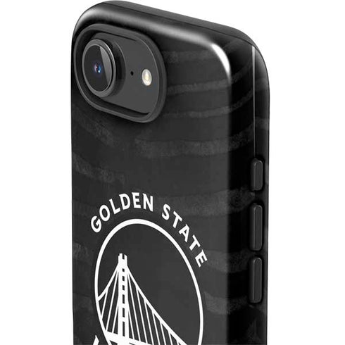 NBA Golden State Warriors Black Animal Print iPhone 16e Impact Case