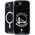 NBA Golden State Warriors Black Animal Print iPhone 16e MagSafe Case