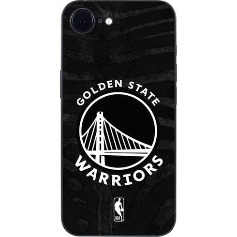 NBA Golden State Warriors Black Animal Print iPhone 16e Skin