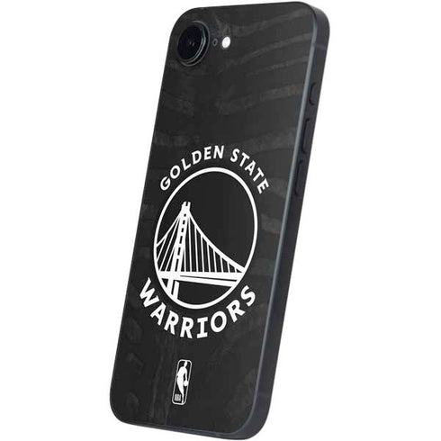 NBA Golden State Warriors Black Animal Print iPhone 16e Skin