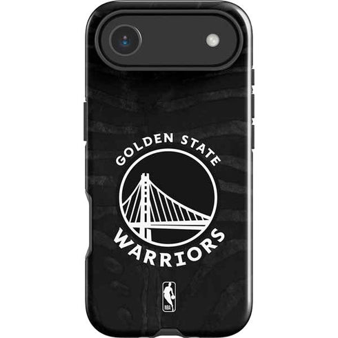 NBA Golden State Warriors Black Animal Print iPhone 17 Air Impact Case