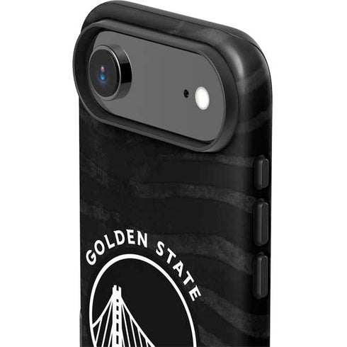 NBA Golden State Warriors Black Animal Print iPhone 17 Air Impact Case