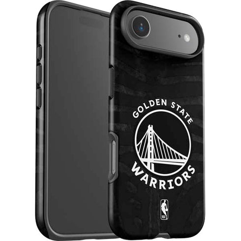 NBA Golden State Warriors Black Animal Print iPhone 17 Air Impact Case