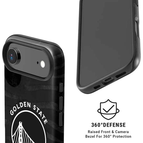 NBA Golden State Warriors Black Animal Print iPhone 17 Air Magsafe Impact Case