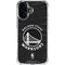 NBA Golden State Warriors Black Animal Print iPhone 17 Clear Case