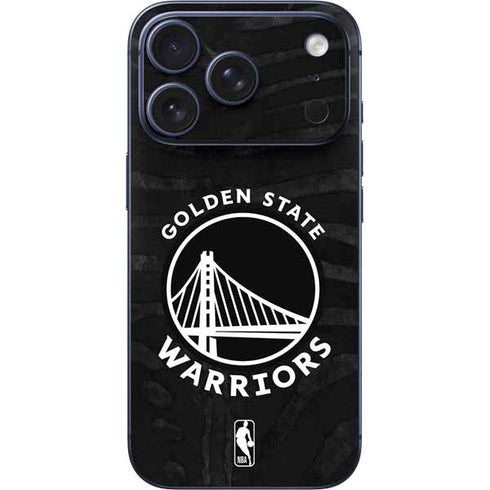 NBA Golden State Warriors Black Animal Print iPhone 17 Pro Max Skin