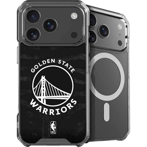 NBA Golden State Warriors Black Animal Print iPhone 18 Pro MagSafe Case