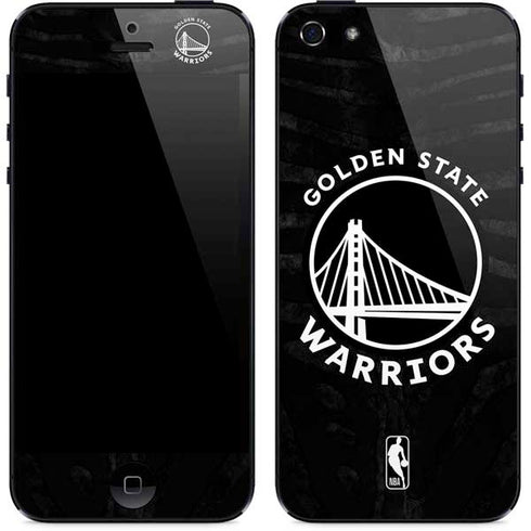 NBA Golden State Warriors Black Animal Print iPhone 5/5s/5SE Skin