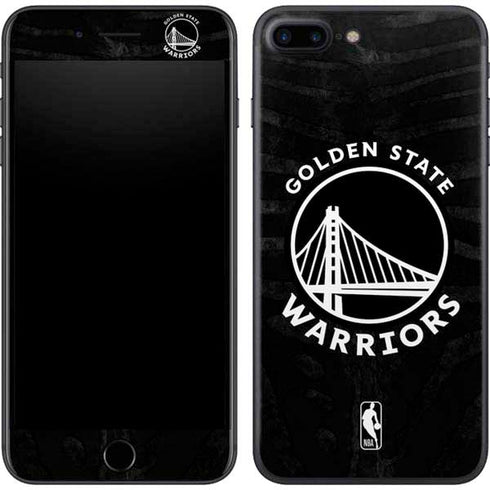 NBA Golden State Warriors Black Animal Print iPhone 8 Plus Skin