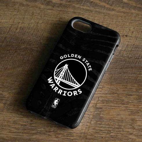 NBA Golden State Warriors Black Animal Print iPhone 8 Pro Case