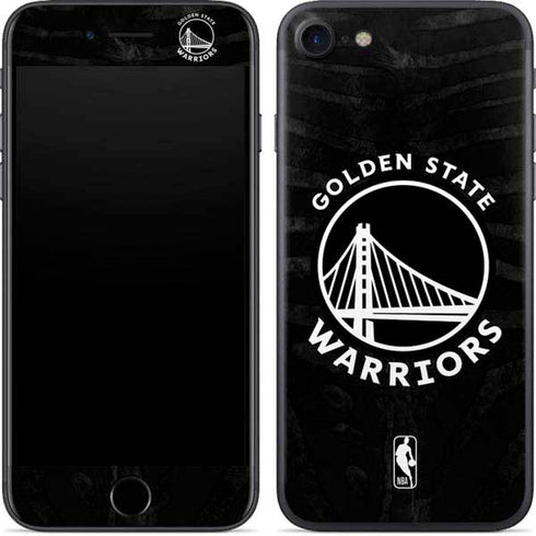 NBA Golden State Warriors Black Animal Print iPhone 8 Skin