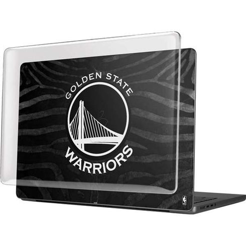 NBA Golden State Warriors Black Animal Print MacBook Pro 14in (2021-24) Case plus Skin