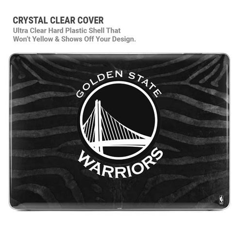 NBA Golden State Warriors Black Animal Print MacBook Pro 14in (2021-24) Case plus Skin
