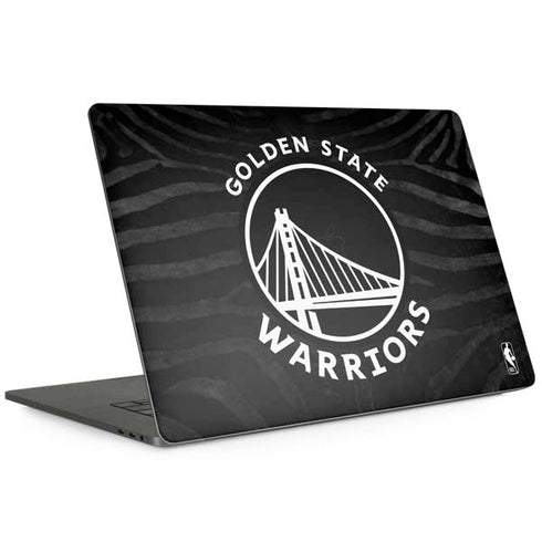 NBA Golden State Warriors Black Animal Print MacBook Skins