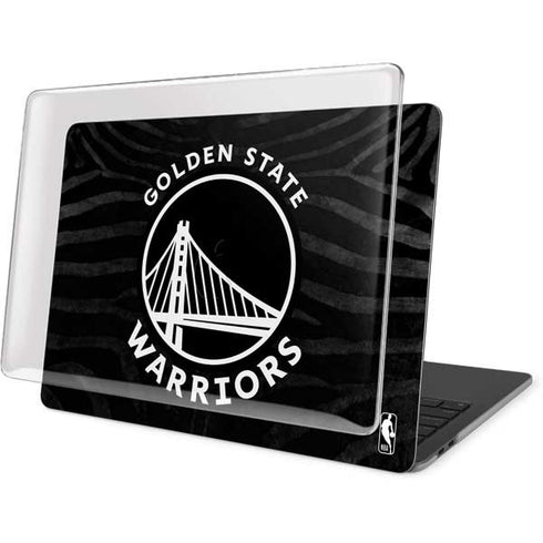 NBA Golden State Warriors Black Animal Print MacBook Pro 16in (2019-20) Case plus Skin