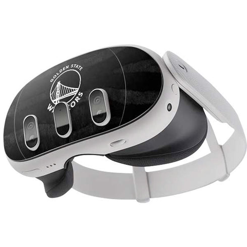 NBA Golden State Warriors Black Animal Print Meta Quest 3 Skin