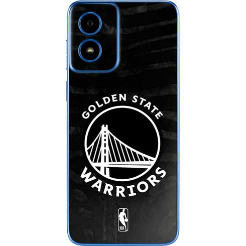 NBA Golden State Warriors Black Animal Print Moto G Play 4G (2024) Skin