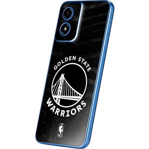 NBA Golden State Warriors Black Animal Print Moto G Play 4G (2024) Skin