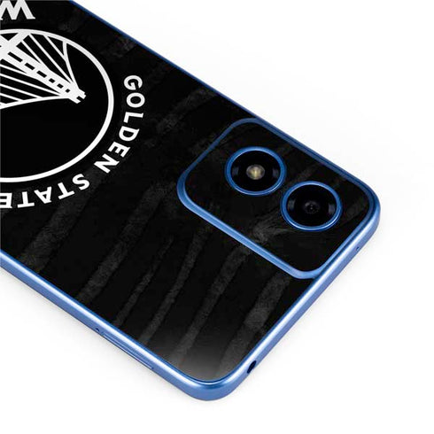 NBA Golden State Warriors Black Animal Print Moto G Play 4G (2024) Skin