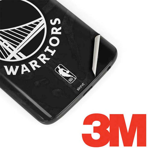 NBA Golden State Warriors Black Animal Print Moto G6 Skin
