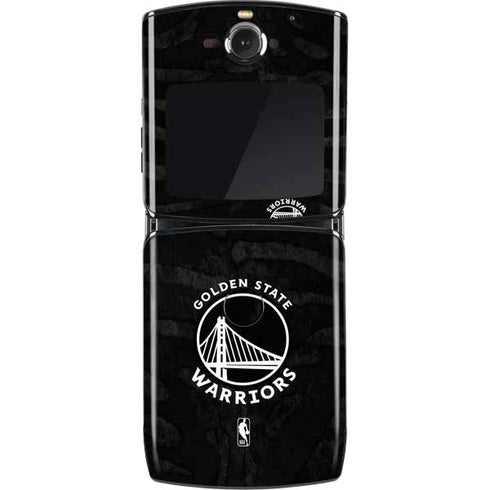 NBA Golden State Warriors Black Animal Print Motorola RAZR Skin